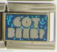 TEM CERVEJA? Berloque italiano GLITTER ATACADO 9MM K21 comprar usado  Enviando para Brazil