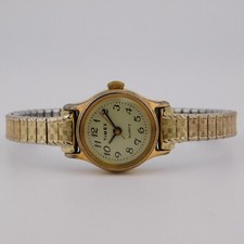Vintage Timex T CELL Relógio Feminino Analógico Quartzo Tom Dourado Tamanho 5 3/4" Nova Bateria comprar usado  Enviando para Brazil