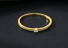 Verlobungsring Damen Kinder Ring 925er Sterling Silber Echt 14 K GG 3 A Zirkonia comprar usado  Enviando para Brazil