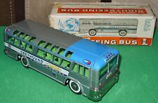 Antigo 1964 NY World's Fair Tin Friction Sightseeing Greyhound Bus em Org. Caixa comprar usado  Enviando para Brazil