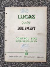 Lucas control box for sale  WORCESTER