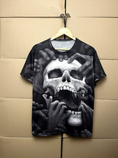 CAMISETA VINTAGE CAVEIRA Y2K GRUNGE AFFLICTION ÓPIO GÓTICO PATINS JAPONESES comprar usado  Enviando para Brazil