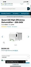 Quest 335 dehumidifier for sale  Flint