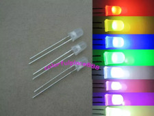LEDs de ciclismo LED arco-íris flash rápido piscando lento 3mm água difusa transparente, usado comprar usado  Enviando para Brazil