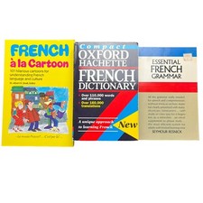 French Book Lot- Oxford Dictionary, Essential Grammar, Cartoons Language Culture comprar usado  Enviando para Brazil