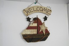 Wooden nautical welcome for sale  Hinckley