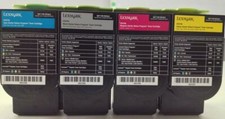4 Conjuntos de Toners Virgin Genuínos Vazios Lexmark CS310 CS410 CS510 701 801 FRETE GRÁTIS , usado comprar usado  Enviando para Brazil