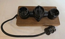 Distribuidor Placa Interruptor Panel Enchufe 2 Piezas Baquelita con Cable y Enchufe segunda mano  Embacar hacia Mexico