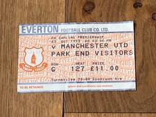 Ticket 1993 everton for sale  DUNMOW