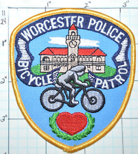 PARCHE PATRULLA DE BICICLETAS DEL DEPARTAMENTO DE POLICÍA DE MASSACHUSETTS, WORCESTER segunda mano  Embacar hacia Argentina