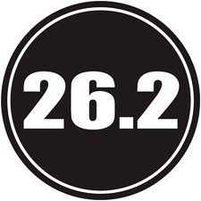 Adesivo de vinil 26.2 Circle Mile Full Marathon 4" Euro Running para janela de carro V1, usado comprar usado  Enviando para Brazil