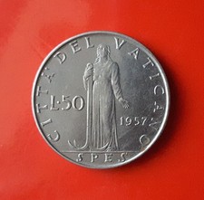 Lire 1957 vaticano usato Lire 1957 vaticano usato  Cerveteri