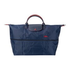 Bolsa de viagem Long Champ Le Pliage bolsa de ombro azul dobrável 50x60/39x23cm tomada, usado comprar usado  Enviando para Brazil