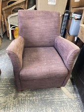 Purple fabric armchair for sale  COLCHESTER