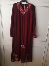 Maroon abaya jilbab for sale  GREENFORD