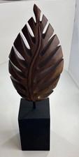 Wooden leaf sculpture for sale  Manchester