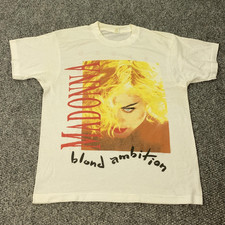Usado, Camiseta masculina vintage Madonna grande loira ambição turnê mundial menino brinquedo 1990 anos 90 comprar usado  Enviando para Brazil