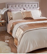 Dunelm gold sequin for sale  PETERBOROUGH