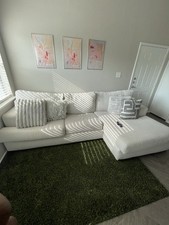 White shaped sectional for sale  Dallas