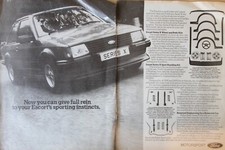 Usado, Anúncio de revista original 1982 FORD ESCORT SERIES X KITS arte de parede pronta para quadro  comprar usado  Enviando para Brazil