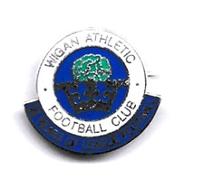 Wigan athletic badge for sale  SANDY