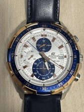 Usado, Edifice relógio cronógrafo EDIF-539L-7AV bateria substituída, usado, limpo, 2-3 anos comprar usado  Enviando para Brazil