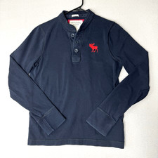 Camisa polo masculina vintage anos 90 Abercrombie & Fitch Muscle manga longa preta grande Y2K comprar usado  Enviando para Brazil