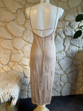 Strandkleid beige gold gebraucht kaufen  Krauthausen