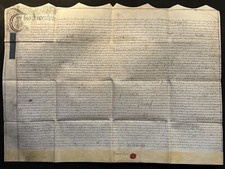 1742 Indenture, House & 80 Acres, Charlinch, Manor of Curry Poole; Smyth & Leave comprar usado  Enviando para Brazil