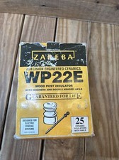 Isoladores de poste de madeira Zareba WP22E com arruelas e unhas faltando 1 isolante comprar usado  Enviando para Brazil