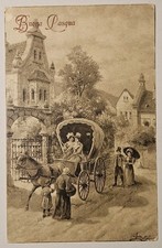 Cartolina buona pasqua usato  Cecina