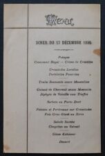 Menu december 1895 d'occasion  Expédié en Belgium