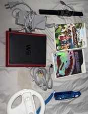 Nintendo Wii mini vermelho com controle e dois jogos comprar usado  Enviando para Brazil
