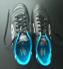 Chuteiras de futebol masculinas Umbro Classico pretas e azuis tamanho 8 comprar usado  Enviando para Brazil