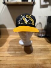 Chapéu Pittsburgh Penguins ajustável amarrar preto cinch vintage anos 90 #1 Apperal NHL comprar usado  Enviando para Brazil