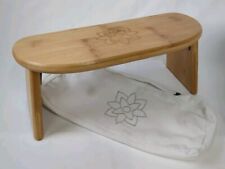 Mindful Modern Folding Meditation Yoga Bench - Bamboo Kneeling Stool with Plain , usado comprar usado  Enviando para Brazil