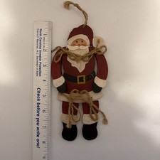 Handcrafted wooden santa for sale  Raleigh