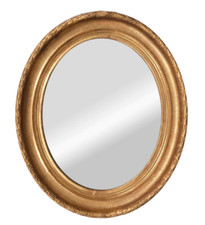 Miroir doré ovale d'occasion  Vannes