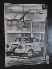 Kraftfahrzeugtechnik heft 1957 gebraucht kaufen Kraftfahrzeugtechnik heft 1957 gebraucht kaufen  Deutschland
