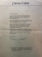 Caterina valente brief gebraucht kaufen  Fruerlund,-Engelsby, Tastrup