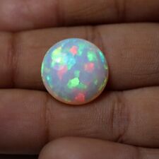 14MM Natural AAA Multi Llamativo Fuego Etíope Blanco Ópalo de Forma Redonda Aro comprar usado  Enviando para Brazil