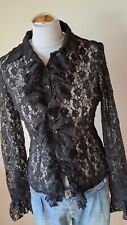 Spitzenbluse bluse schwarz gebraucht kaufen  Tappenbeck