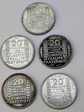 Lot francs silver d'occasion  Expédié en Belgium
