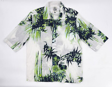 Camisa Diesel Industry Para Hombre Grande Verde Blanca Hawaiana Manga Corta Floral segunda mano  Embacar hacia Argentina