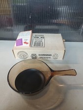 Vision Corning Ware panela de molho âmbar 0,5 L com panelas de vidro Pyrex vintage aberta , usado comprar usado  Enviando para Brazil