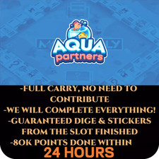 Evento Monopoly Partners - Slot AQUA Partners 80K POINTS FULL CARRY RUSH comprar usado  Enviando para Brazil