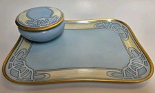 Usado, Antique Bavaria & Limoges Art Deco Hand Painted Pale Blue Dresser Vanity Set comprar usado Usado, Antique Bavaria & Limoges Art Deco Hand Painted Pale Blue Dresser Vanity Set comprar usado  Enviando para Brazil