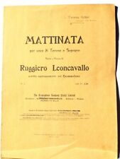 Leoncavallo mattinata metti usato  Mira