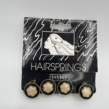 Hermoso conjunto de 4 resortes para el cabello vintage Jontee bobina giratoria joyería para el cabello segunda mano  Embacar hacia Mexico