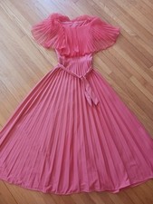 Vtg pleated dress d'occasion  Expédié en Belgium